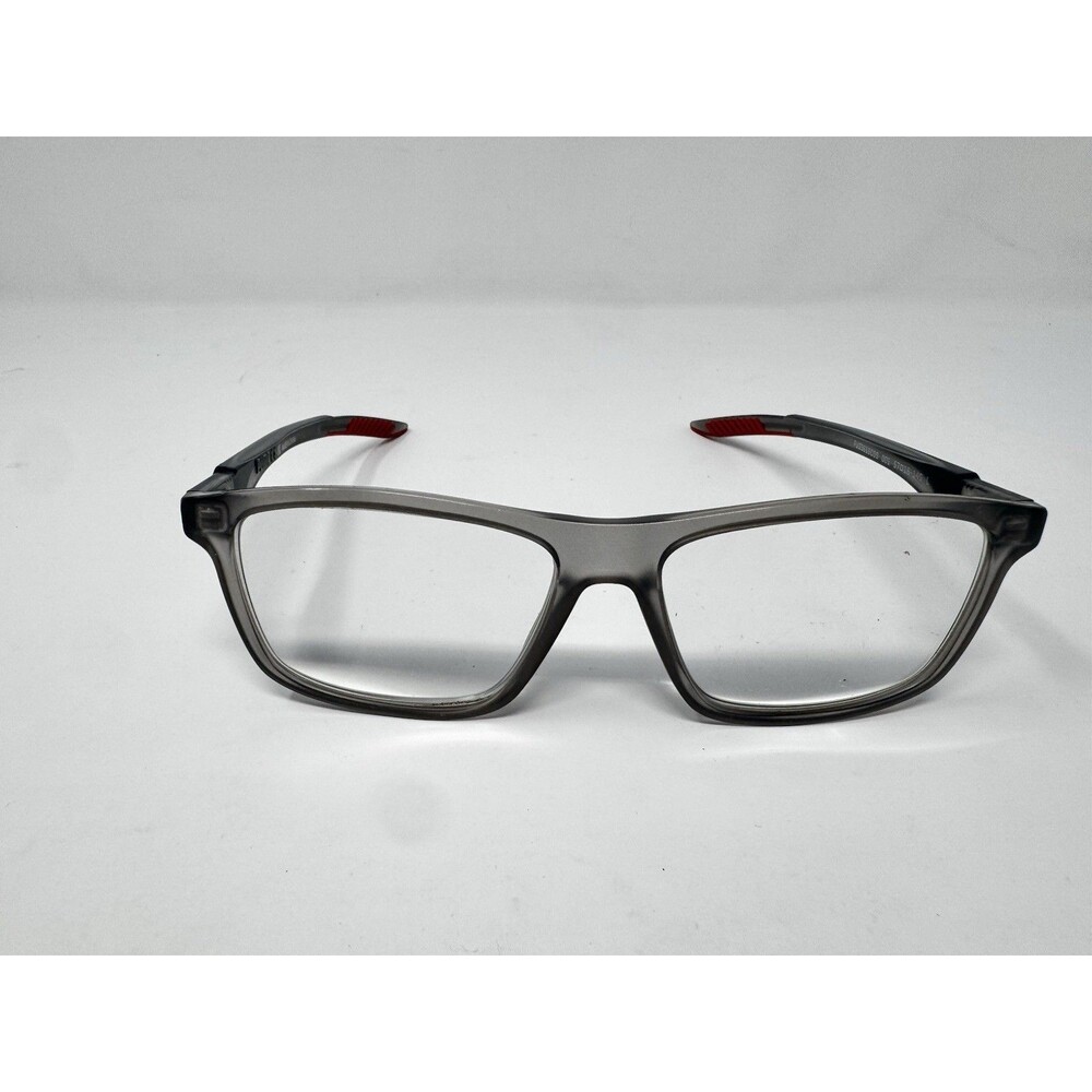 Puma PU0361OCS 001 Gray Clear Red Eyeglass Frames 57-16-145 - Picture 5 of 10